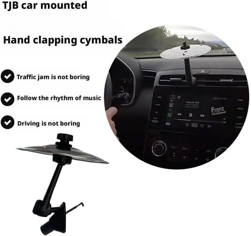 Car cymbal air outlet, car impact cymbal, Car Cymbal Air Vent make your driving more fun, easy clip-on riding for music lovers, Compact Durable Accessory Fits All Vehicles