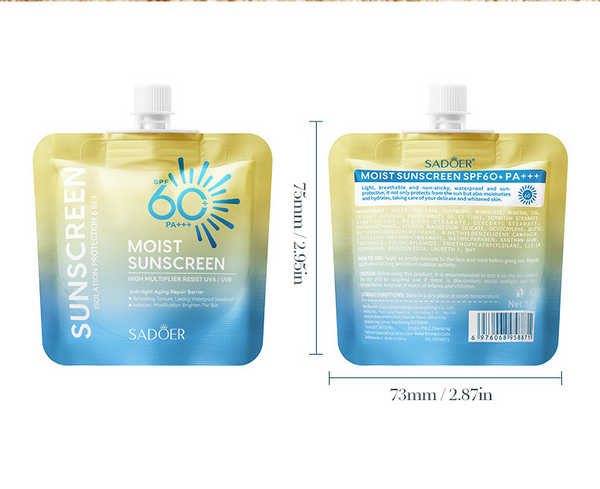 SPA++ +Spectrum Sunscreen Face Cream | SPF 60+ Protection & Hydration Weight less & Refreshing Feel