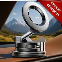 LISEN  iphone 17  Vacuum MagSafe Car Mount  Magnetic Phone Holder, 360° Adjustable for MagSafe Car Holder Foldable Suction Phone Mount for Car, for Garmin GPS/Mirror/Smooth Surface, for iPhone 17 Pro Max 16