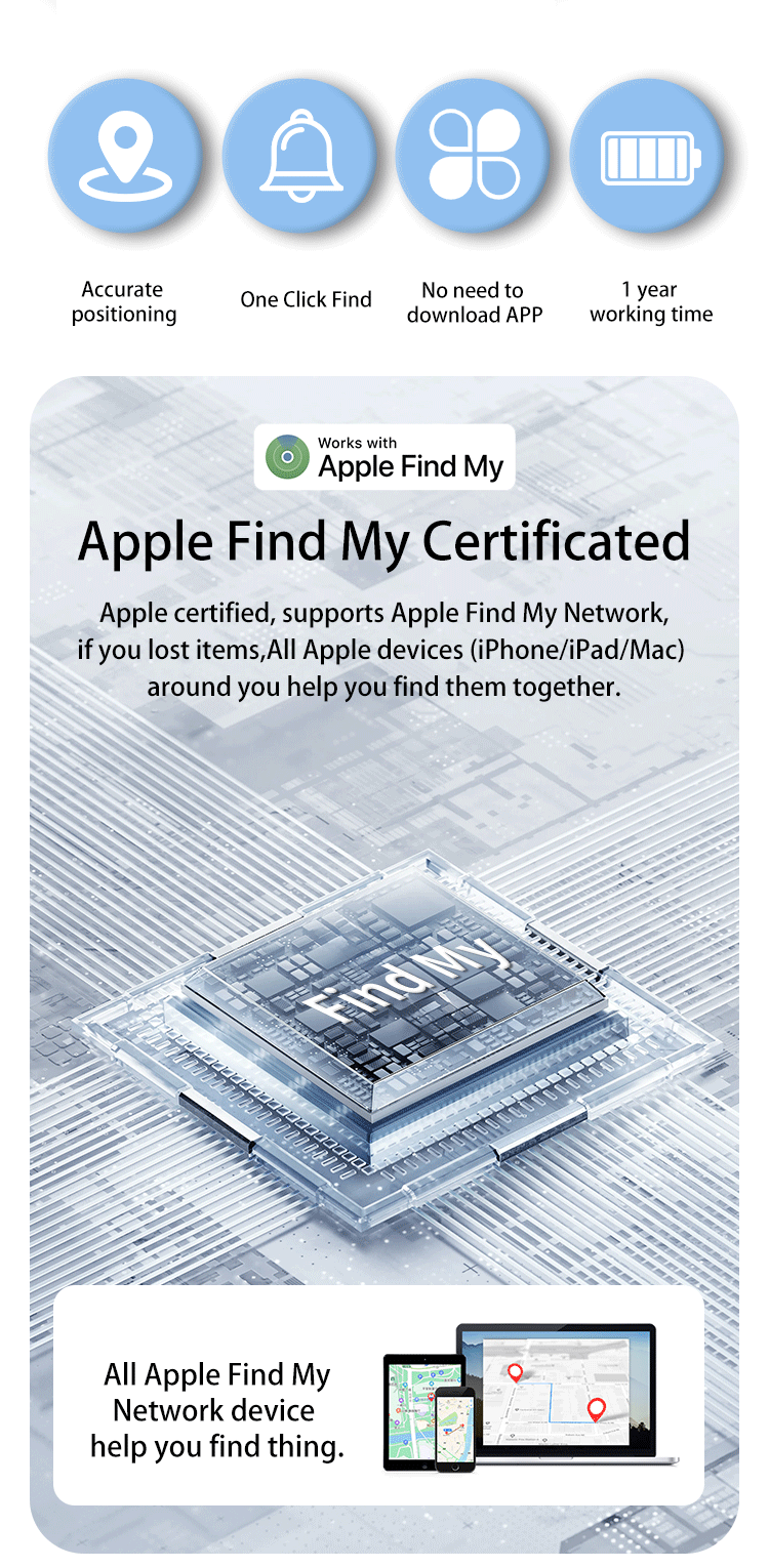 GPS Tracker for Car,Mini Trackers Device with Weatherproof Magnetic Case-No Monthly Fee-Best Hidden GPS Trackers,Anti-lost Device,Works with Apple